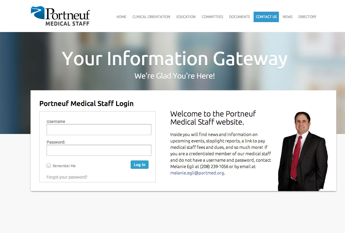 Portneuf Medical Center Staff Website
