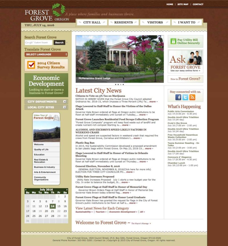 City of Forest Grove Home Page