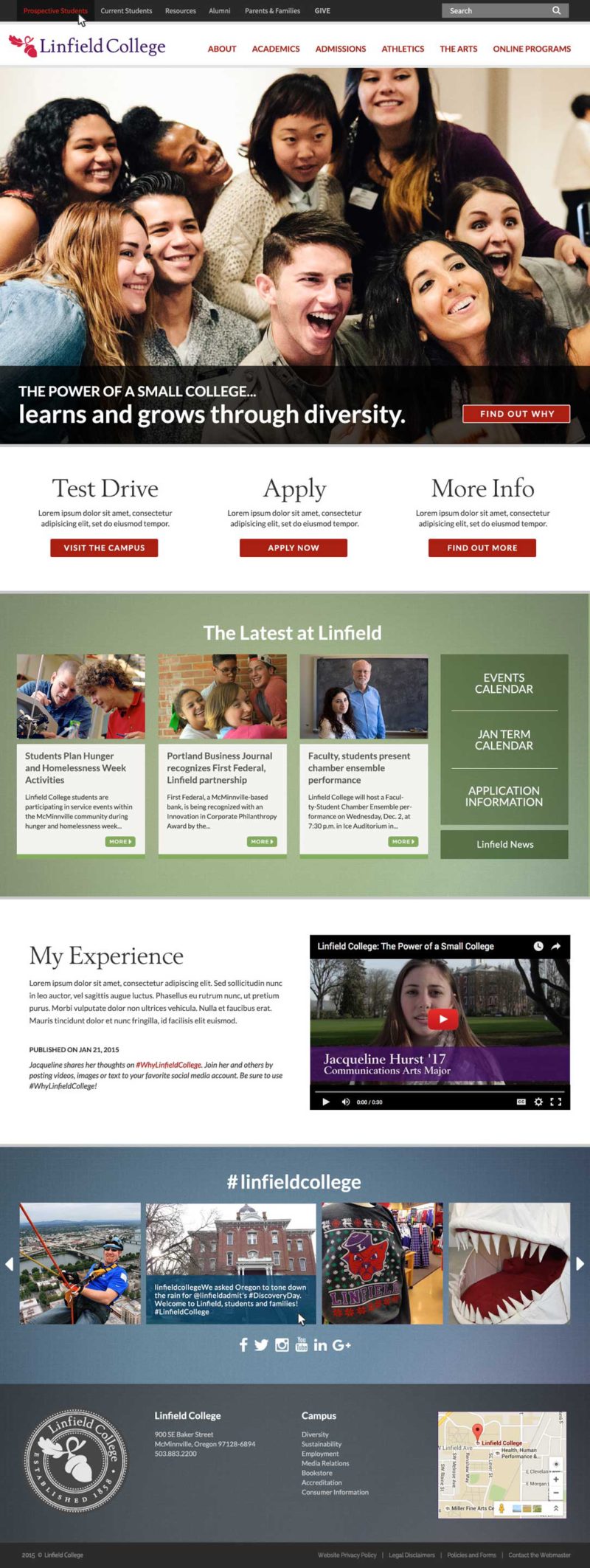 Linfield College Home